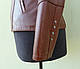 Куртка шкіряна жіноча CHANE1 розмір M, коньяк, фото 4