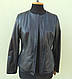 Куртка шкіряна жіноча CHANE1 розмір XS, темно-синя, фото 4