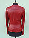 Куртка шкіряна жіноча CHANE1 розмір M, червона, фото 5