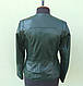 Куртка шкіряна жіноча CHANE1 розмір XL, темно-зелений, фото 5