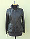 Куртка шкіряна жіноча JAFFAs розмір 3XL, темно-синя, фото 4