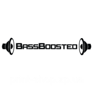 Наклейка "bassboosted", фото 1