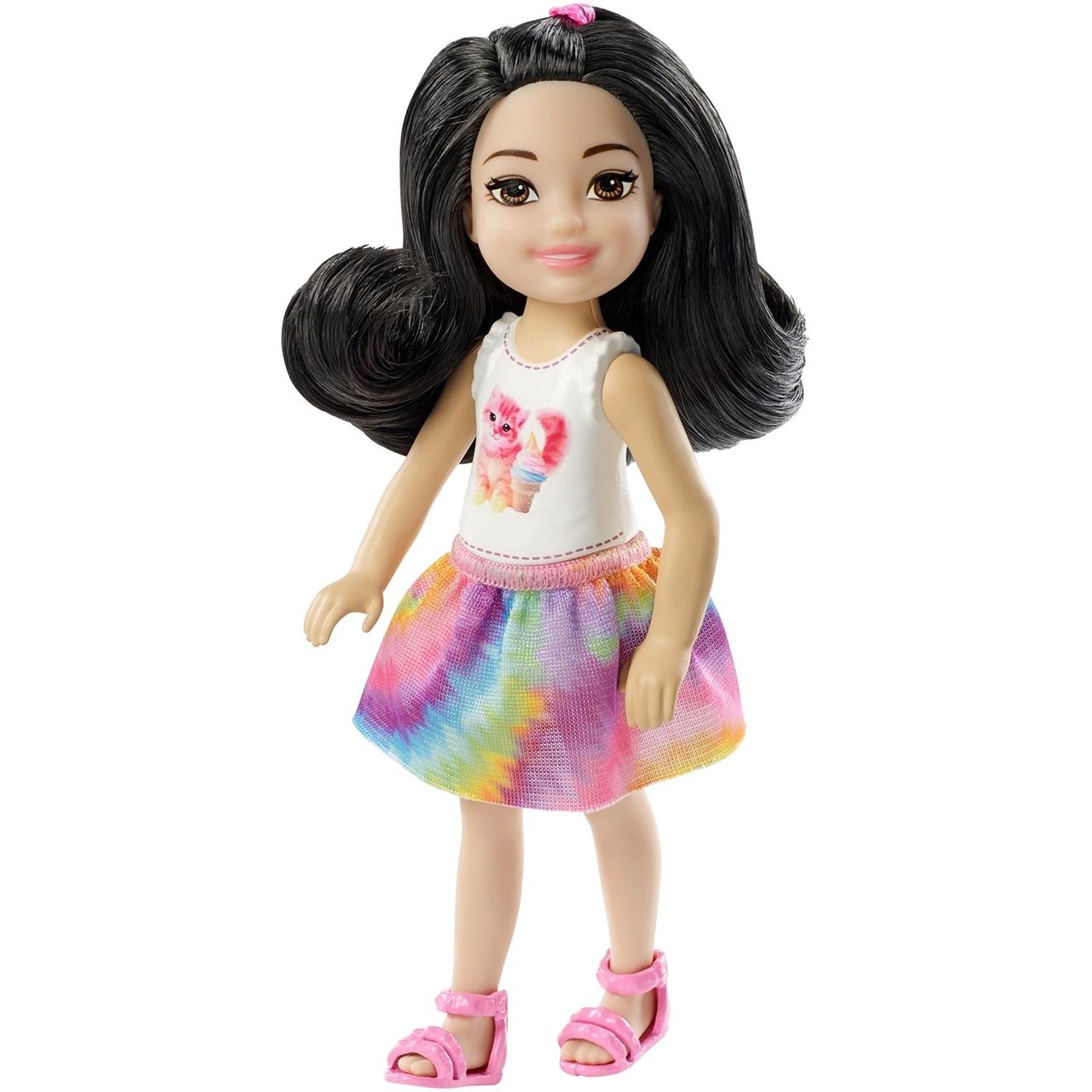 Лялька Barbie Челсі Шатенка в топі з кошеням FXG77 / DWJ33