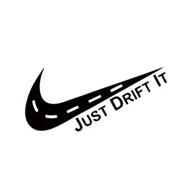 Наклейка "Just drift it"