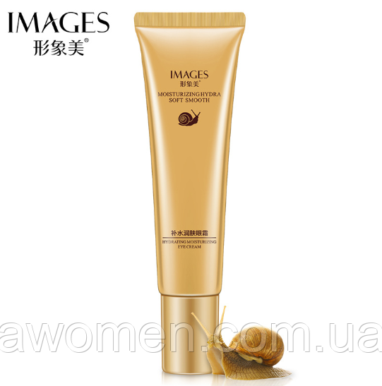 Омолоджувальний крем для повік Images Snail Soft Smooth Eye Cream з муцином равлика 20 g