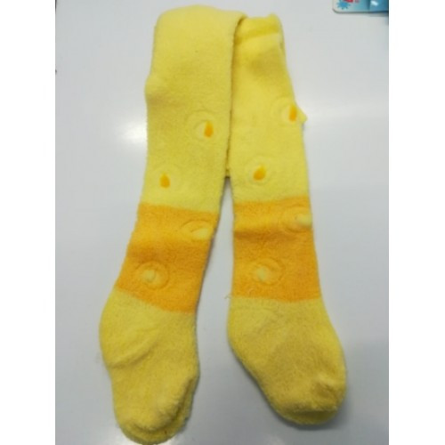 Колготки дитячі 5В445 р.10-12 (68-74 44)(зовні.махра) ЖОВТИЙ хлопок 90% поліамід 9% еластан 1%