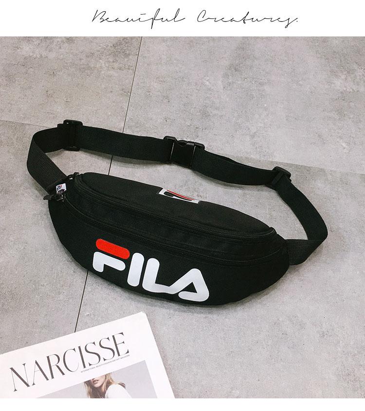 Сумка на пояс Fila черная (реплика)