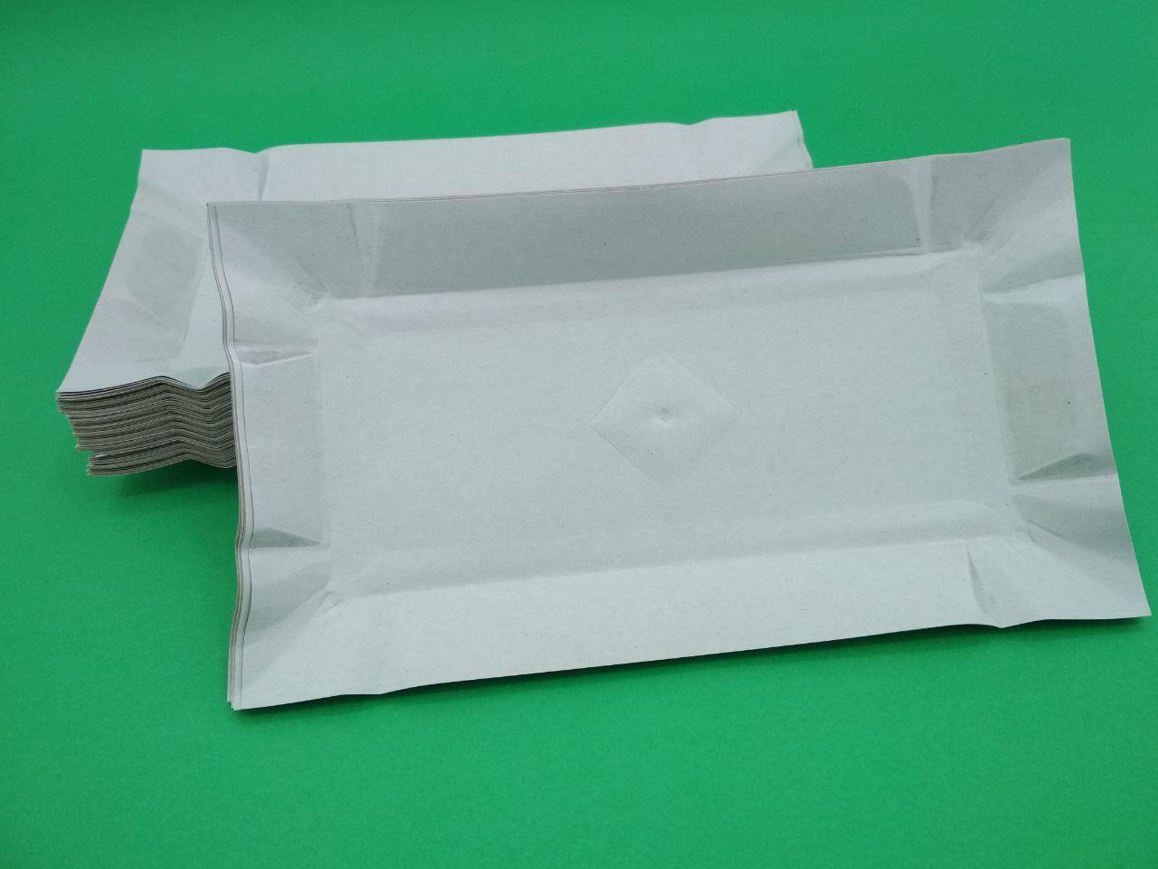 Тарелки бумажные прямоугольные (140х250х0,3), 100 шт/пач - Цена,  .