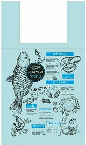 Майка п\е (тип FA) 320(2*80)*550/0.013 SEAFOOD Леомі (100 шт), фото 1