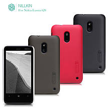 Чохол Nillkin для Nokia Lumia 620 чорний (+плівка), фото 5