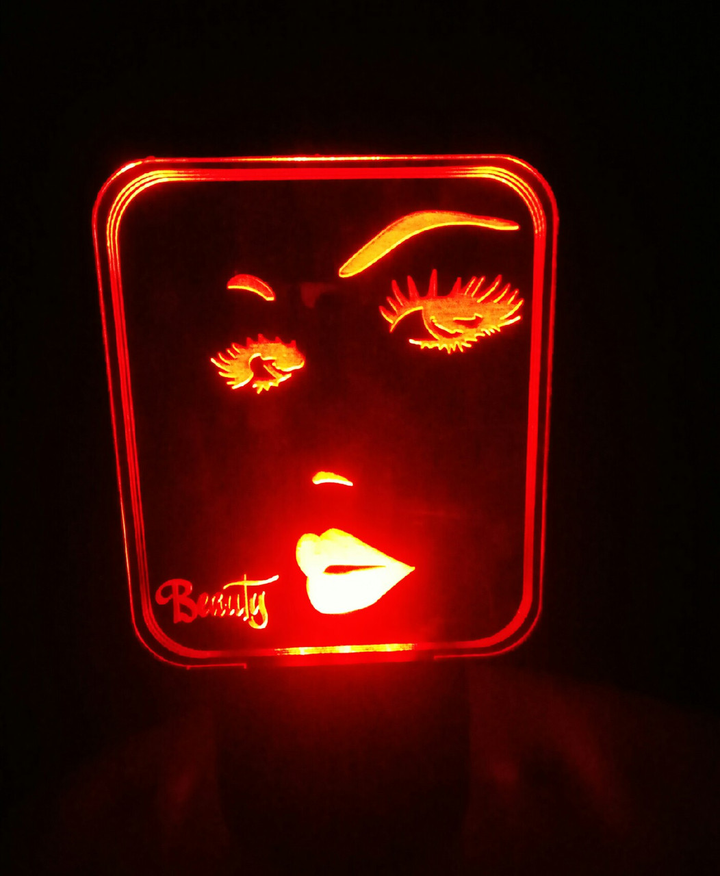 3d-світильник Краса, Краса, 3д-нічник, кілька підсвічувань (на батарейці), фото 1