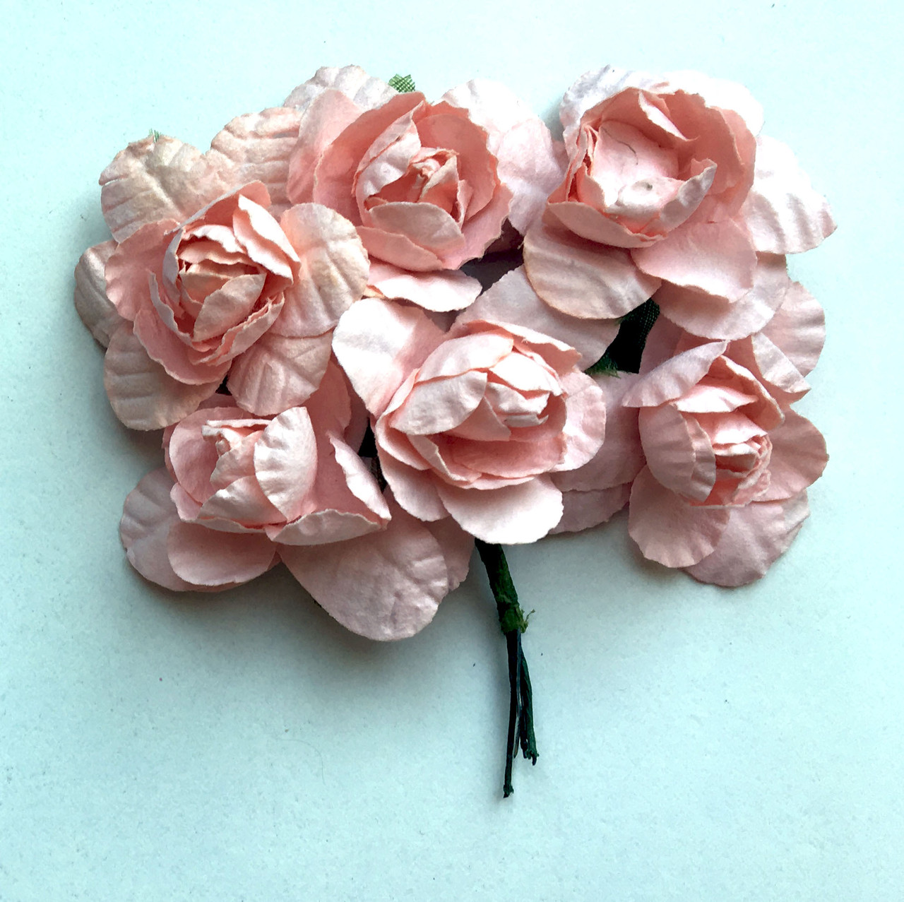 Квіти з паперу 4 см світло-рожеві, фото 1