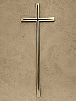 Латунный декор на памятник "Крест" №8