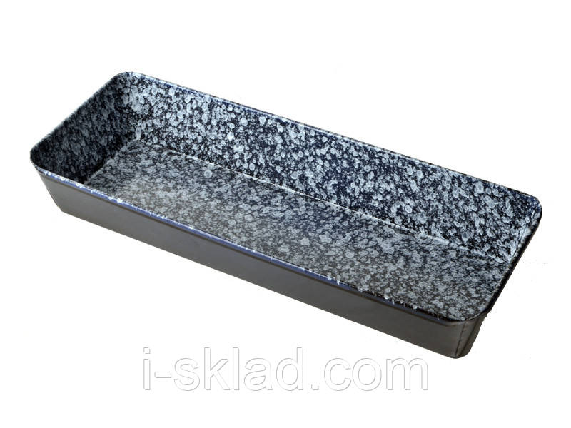 Протвень Вг-Мікс довга 35*14,5*5 см Граніт Чорна