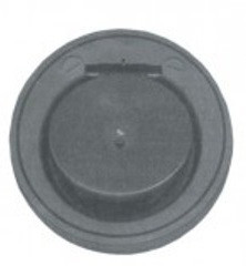 Заглушка ПВХ клейова, 40 мм, сіра
