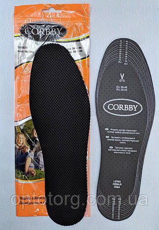 Устілка з мембранної тканиною Carbon демісезонна Corbby, фото 1