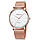 Жіночі годинники Geneva Classic steel watch рожеве золото, жіночий наручний годинник наручні кварцові годинники, фото 2