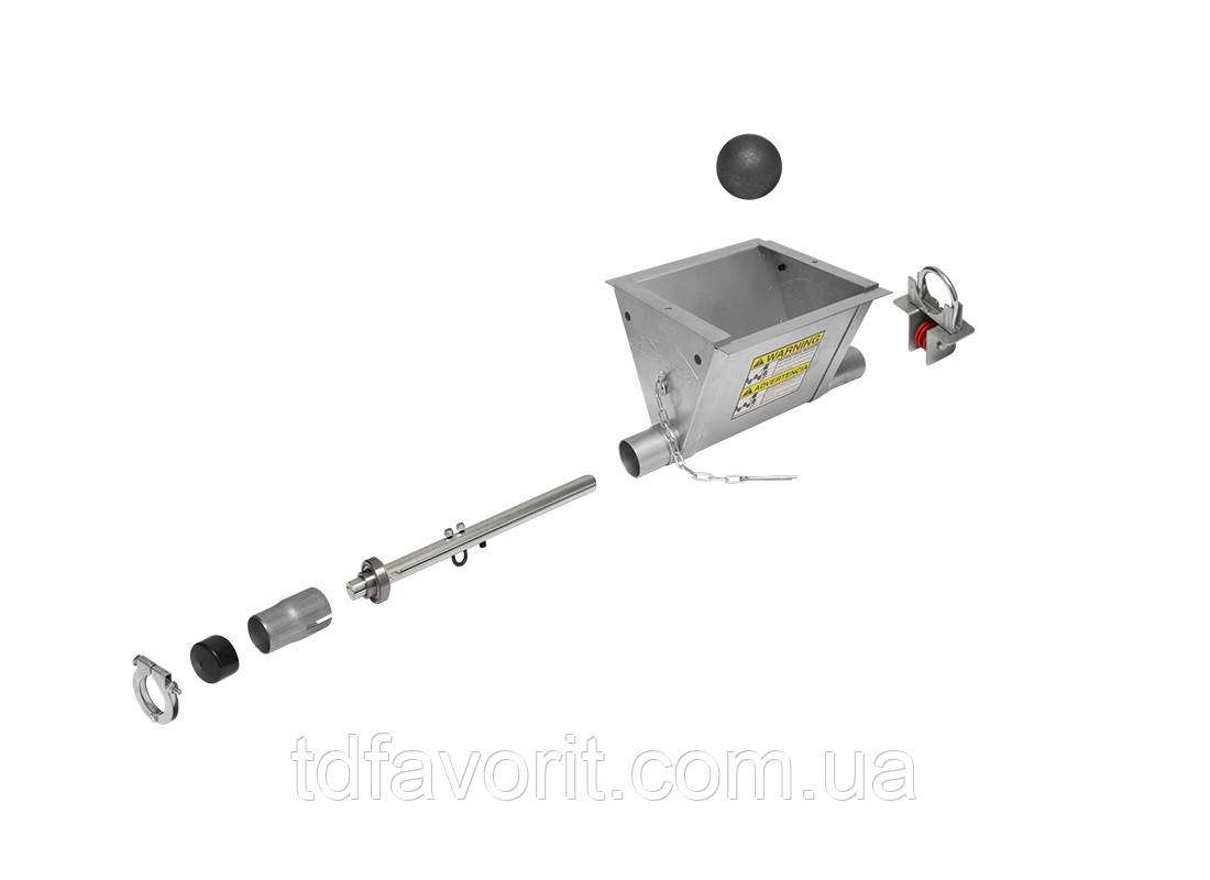 Комплект розрузчика корму на одну годівницю HS532KIT Ø 44 з анкерним болтом