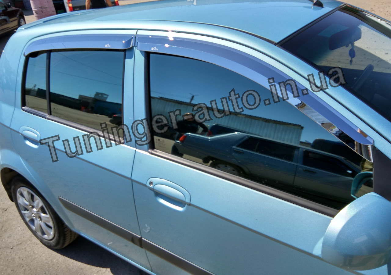 Вітровики, дефлектори вікон Hyundai Getz 2002-2011 (Autoclover/Корея)