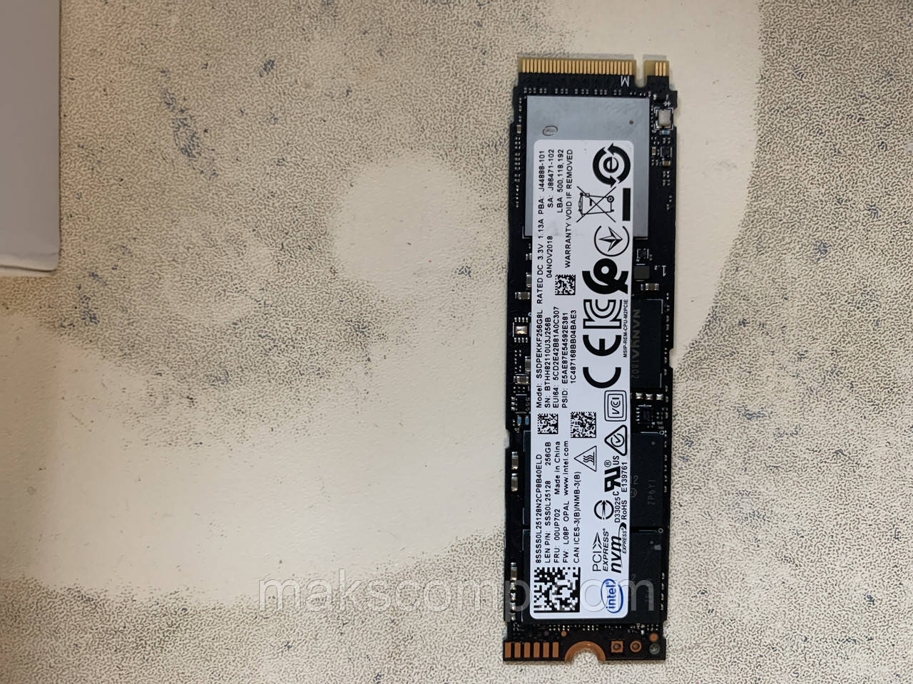 SSD Intel Pro 7600p 256Gb m.2 NVMe PCIe