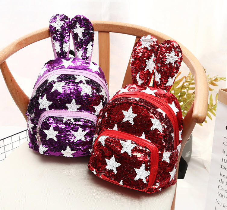 Рюкзак із двохстроніми паєтками в зірках