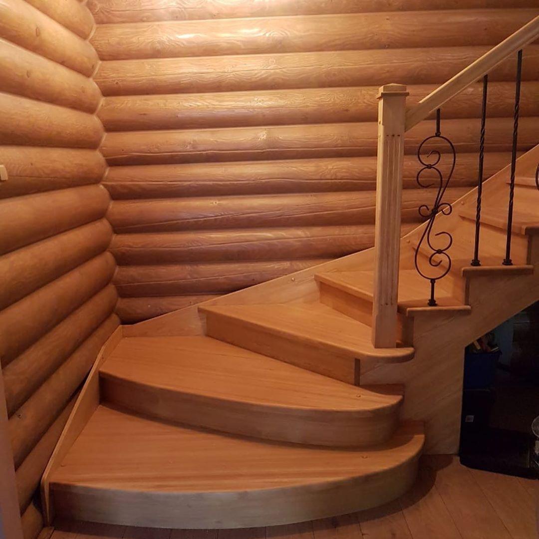 Ступени из массива Лиственницы для лестницы деревянной - фото 1 - id-p1016129239