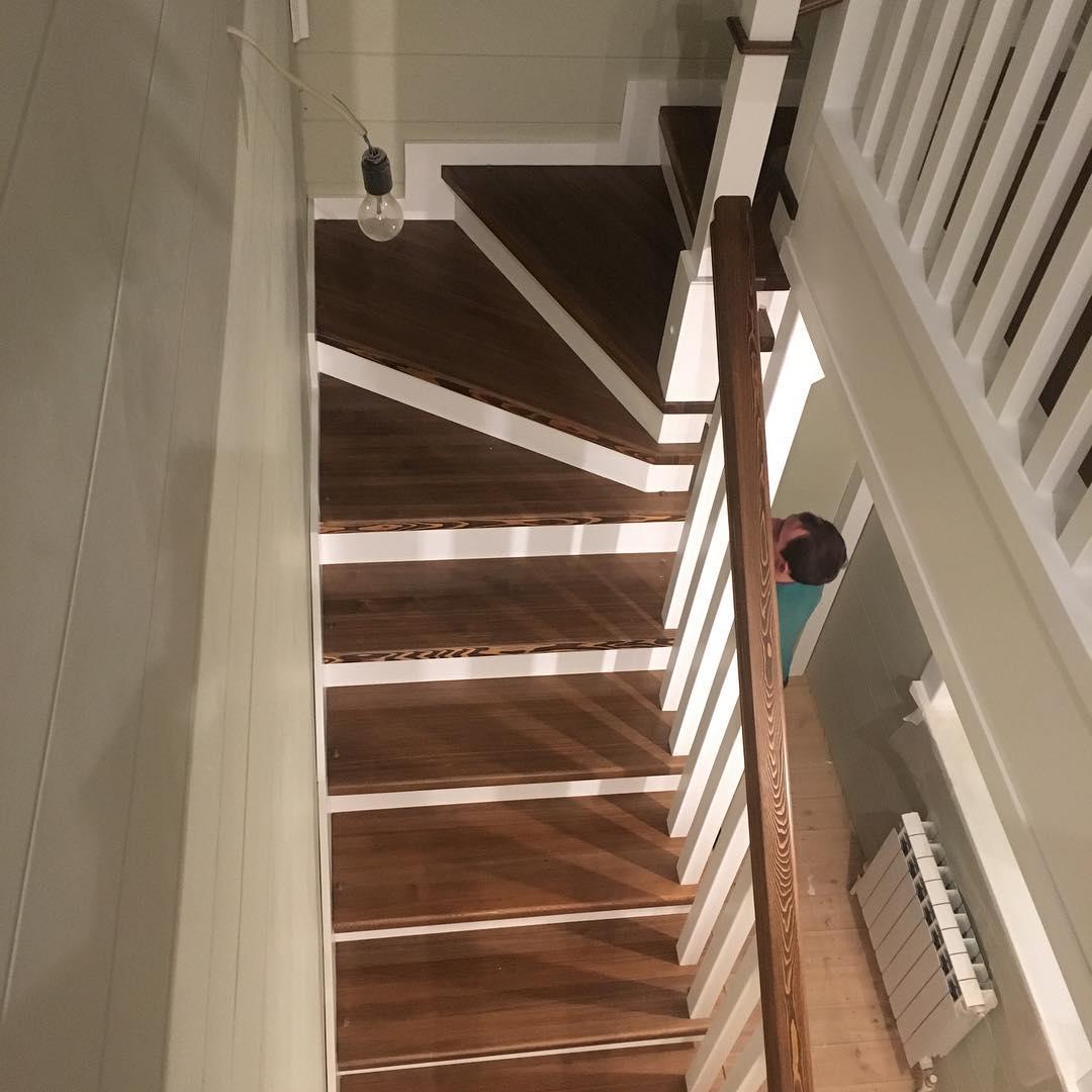 Ступени из массива Лиственницы для лестницы деревянной - фото 3 - id-p1016129239