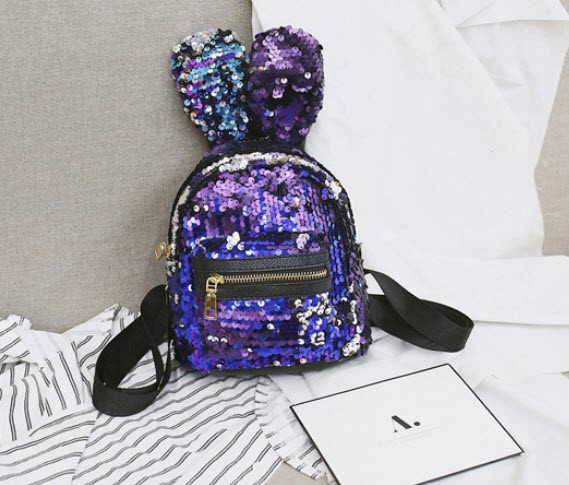 Рюкзак із паєтками та вушками Кролика