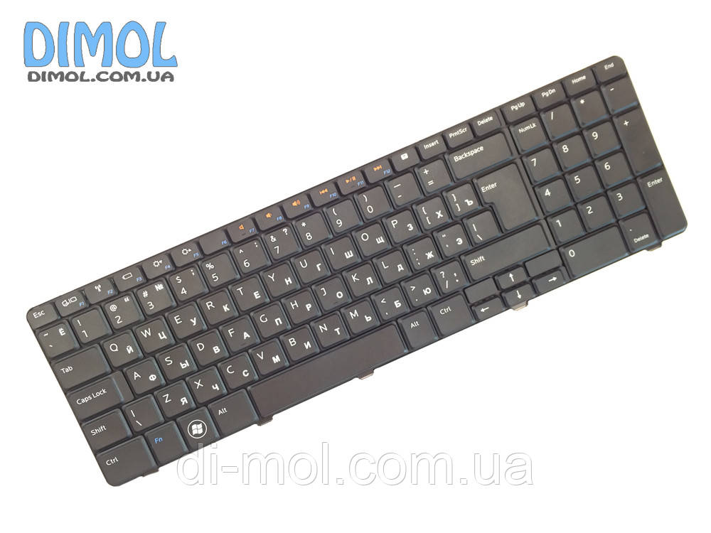 Оригінальна клавіатура для Dell Inspiron N7010, 17R series, rus, black