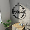 Годинник настінний Ti-Time (65х62 см) лофт Loft1-B-600 металевий чорний, фото 3