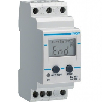 Реле контроля тока 1-фазное со встроенным амперметром Hager EU103 - фото 1 - id-p108539803