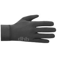 Велоперчатки мужские с длинными пальцами демисезонные dhb Roubaix Liner черные