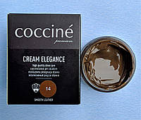 Крем Коричневый Coccine для гладкой кожи с губкой 50мл