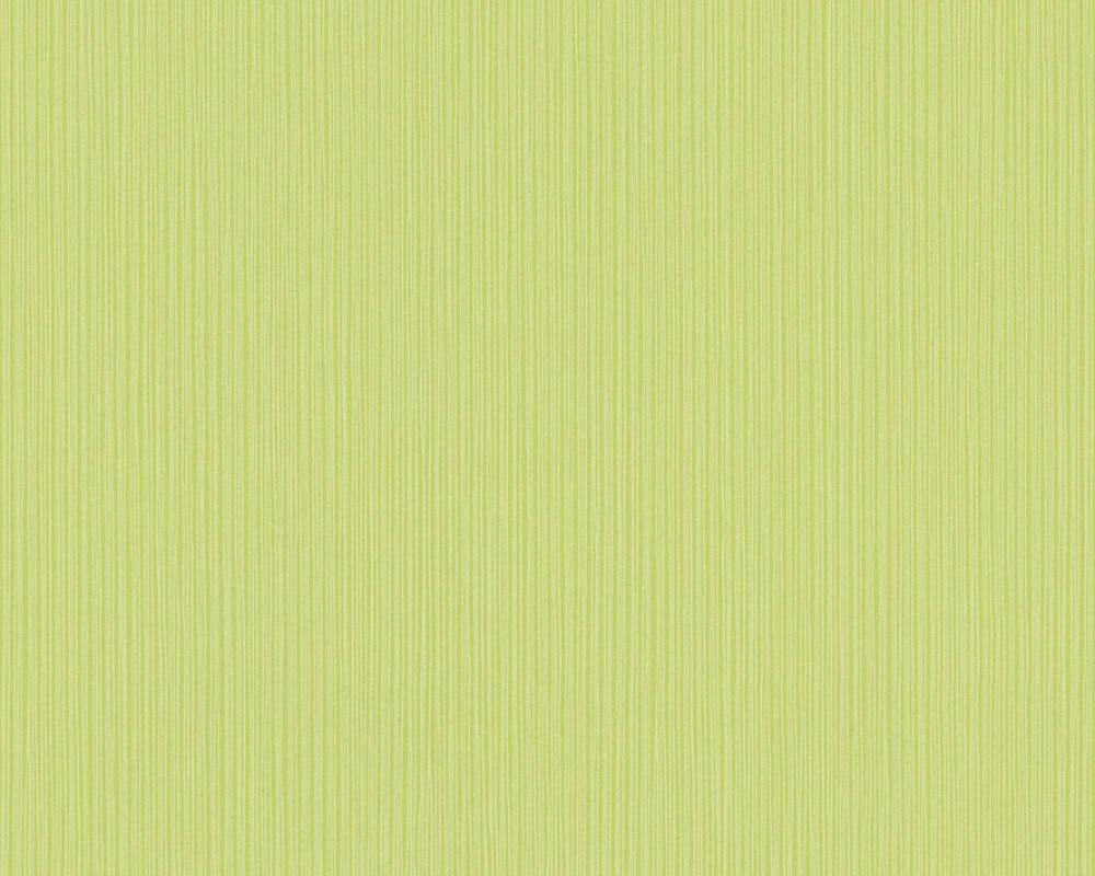 Однотонні німецькі шпалери 344576, спокійного зеленого кольору, що миються й тиснені, вінілові та флізелінові