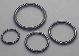 Кільце зварене 25 мм темне нікель