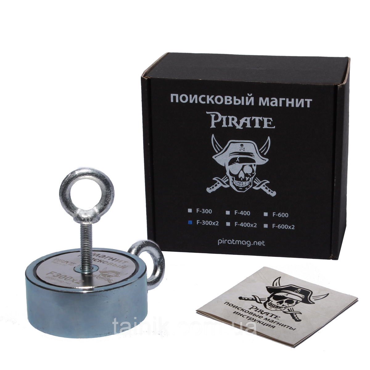 Пошуковий двосторонній магніт Пірат F2х300 кг