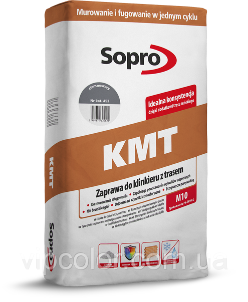 Sopro KMT Графітово-сірий цементний розчин 25кг