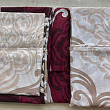 Двоспальний комплект постільної білизни 180х220 Ранфорс бавовна (11993) Білизна постільна кольорова, фото 4