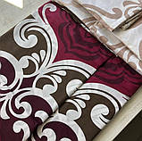 Двоспальний комплект постільної білизни 180х220 Ранфорс бавовна (11993) Білизна постільна кольорова, фото 6