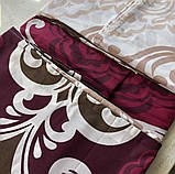 Двоспальний комплект постільної білизни 180х220 Ранфорс бавовна (11993) Білизна постільна кольорова, фото 8