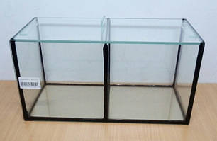 Прямокутний акваріум для півників 34*17*17 10л. 2 секції, фото 1