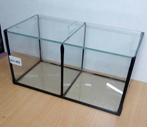 Прямокутний акваріум для півників 34*17*17 10л. 2 секції, фото 2