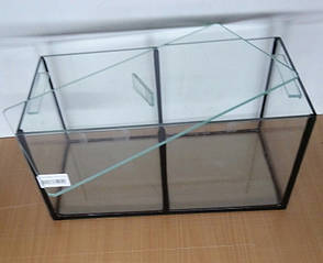 Прямокутний акваріум для півників 34*17*17 10л. 2 секції, фото 3