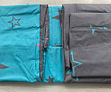 Комплект постільної білизни двоспальна євро 200*220 (11702) бязь Ранфорс, фото 5