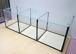 Прямокутний акваріум для півників 51*17*17 15л. 3 секції, фото 4