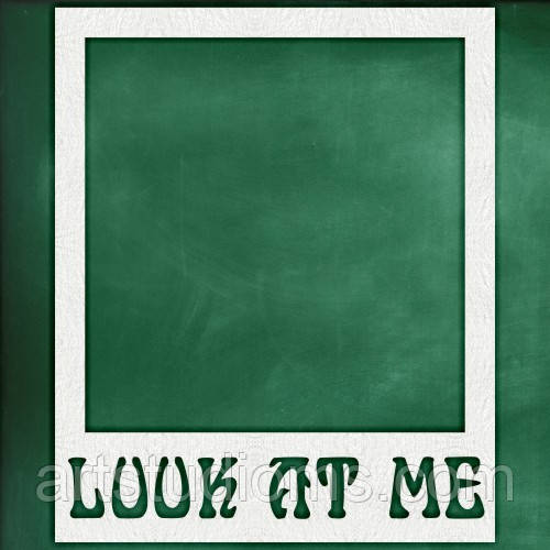 Чипборд "Рамка полароїд look at me"
