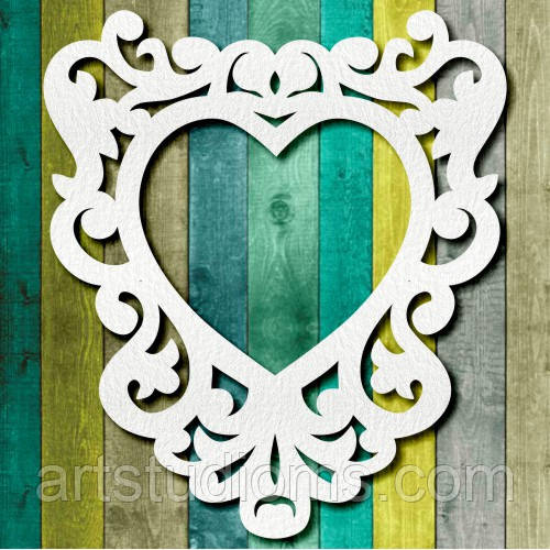 Чипборд "Вінтажна рамка серце 1"