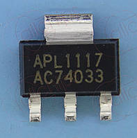 Стабилизатор напряжения 1А 3.3В Anpec APL1117-33VC SOT223