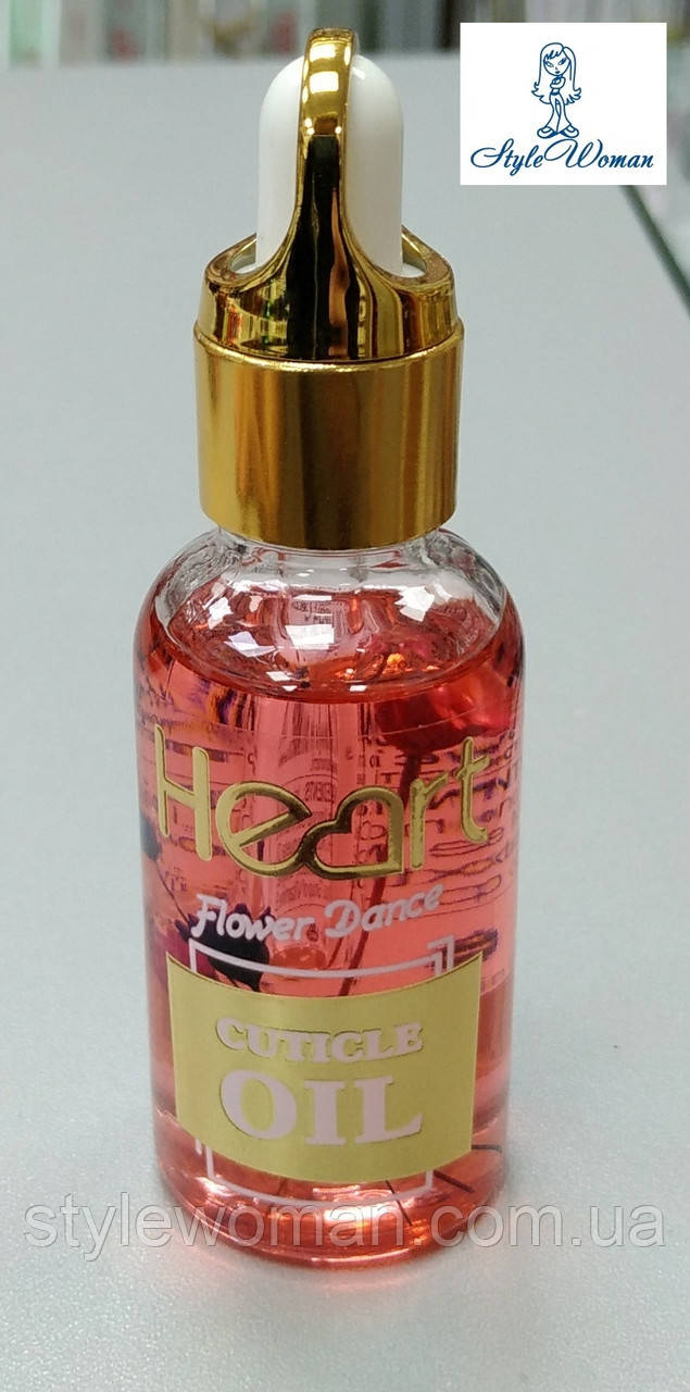 Масло для кутикули Heart Cuticle oil з піпеткою Flower Dance дикий фруктовий сік 30мл Харт