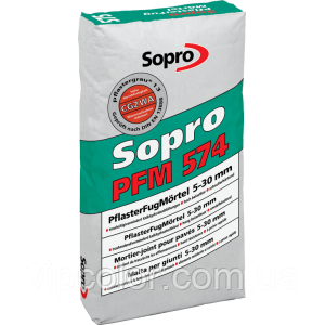 Sopro PFM – Розчин для затирання швів в бруківки та тротуарної плитки від 5 до 30 мм, 25 кг